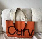 Curves Knit Tote (Lemongrass)