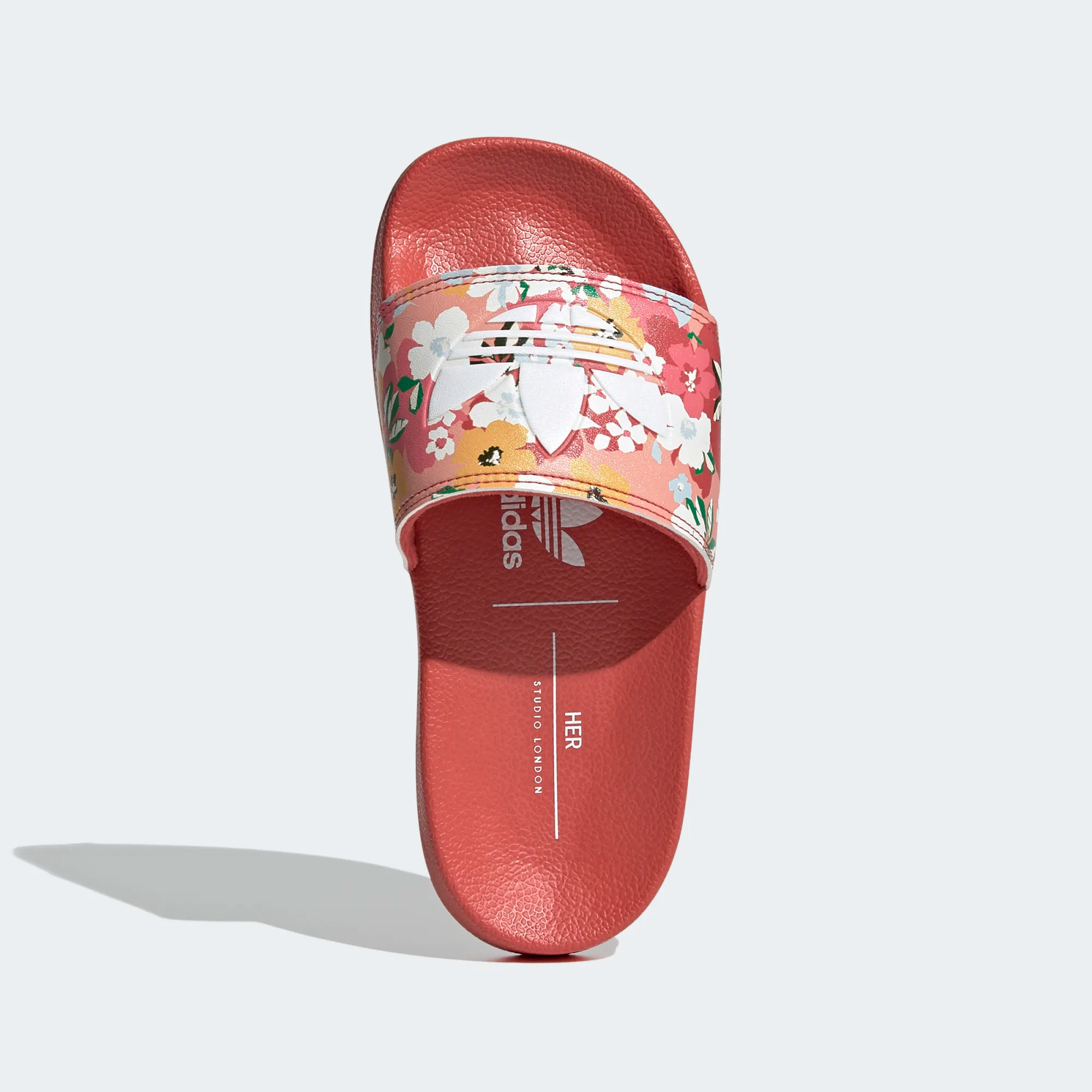 Adidas Kids' Adilette Lite Slides - Hazy Rose / Cloud White