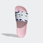 Adidas Kids' Adilette Lite Slides - Light Pink / Floral