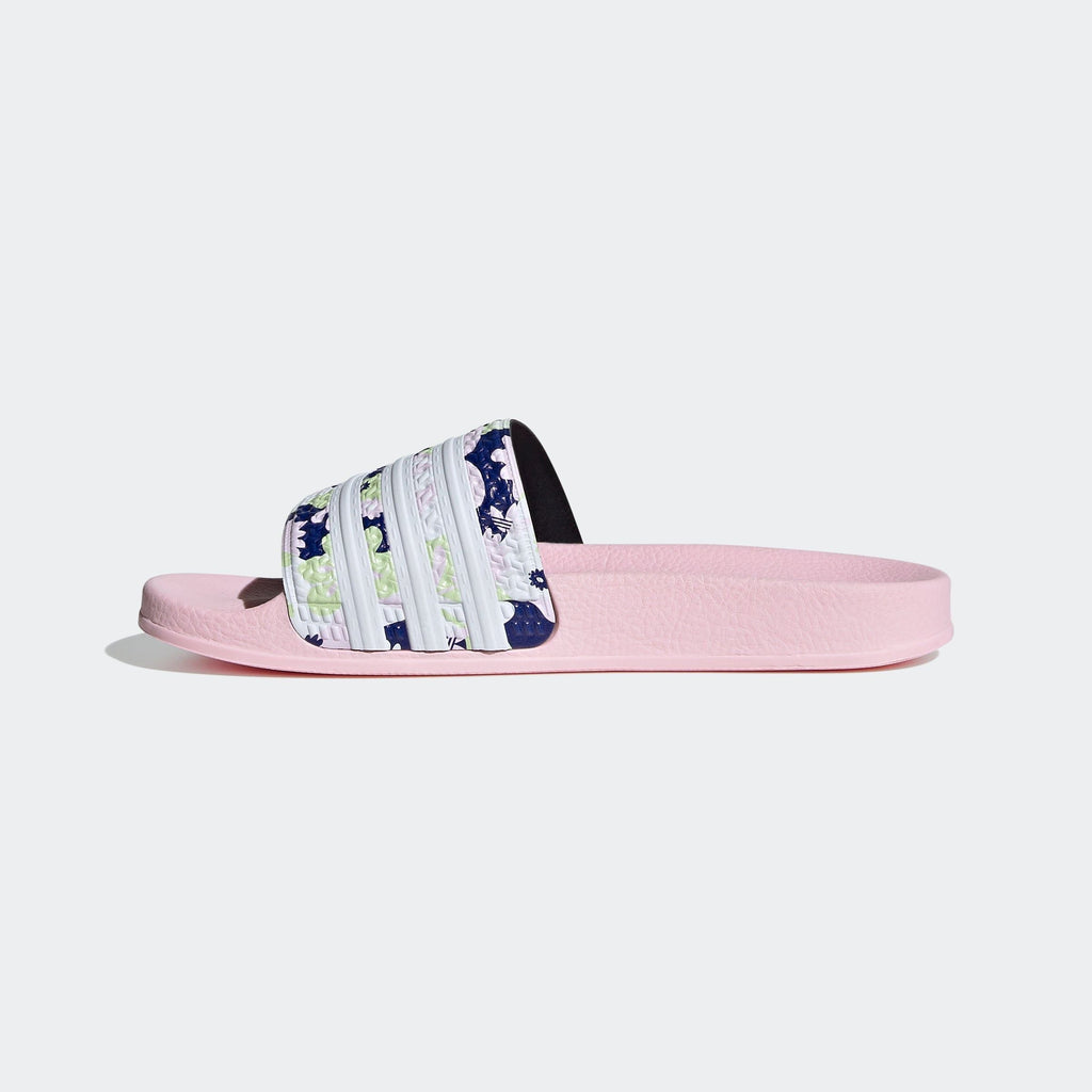 Adidas Kids' Adilette Lite Slides - Light Pink / Floral